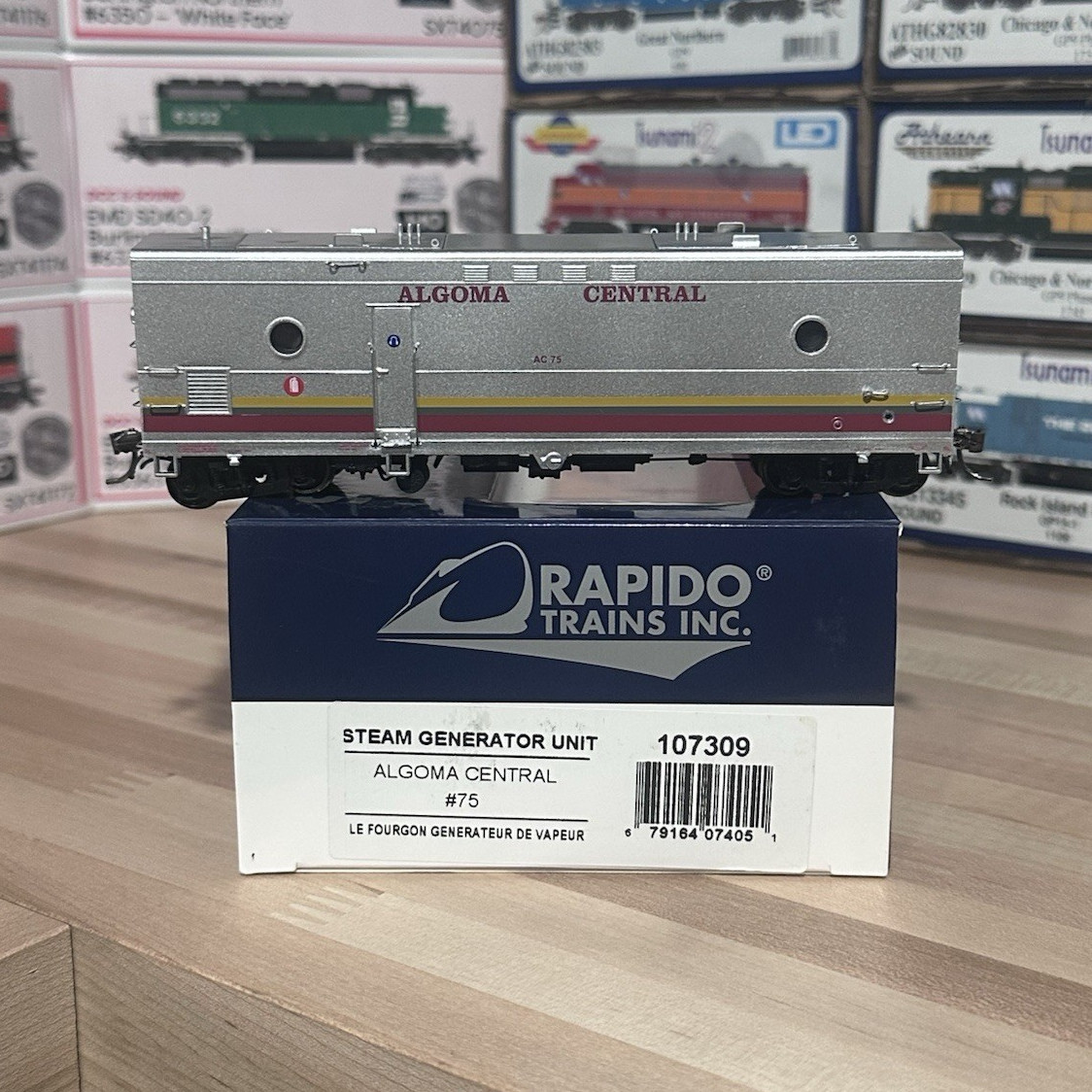 Rapido Trains Inc. Algoma Central Steam Generator Unit HO 107309 NEW