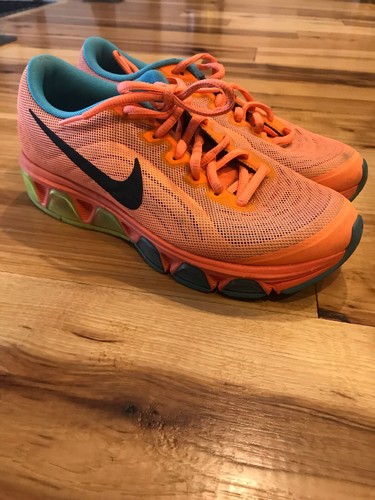 Nike Air Max viento en cola 6 para mujer zapatos para correr 621226 804 Talla  6.5 Azul Naranja | eBay