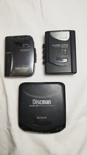 LOT 3 WALKMAN/DISCMAN SONYAIWA / pour  pièces WM-FX165 / D-141/ HS-T20W