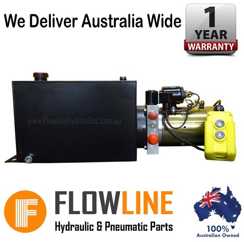 Hydraulic Ram Cylinder Tipper Trailer kit 12 v Pump 1500mm stroke 6 stage 5000kg - Picture 3 of 3