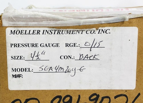 NEU Moeller Messuhr Manometer 6685-00-891-9026 Teil #SGA4M10Y-G - Bild 3 von 11