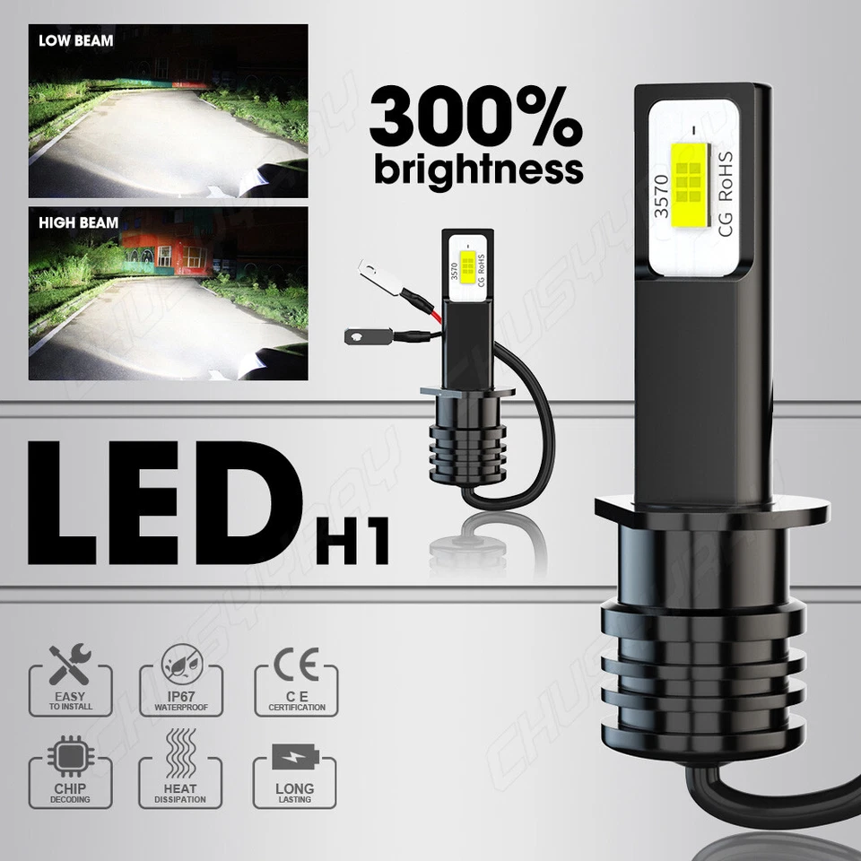 Combo Kit de 4 bombillas LED de haz alto bajo para KIA SORENTO 2007-2008 2009 Foto 3 de 4