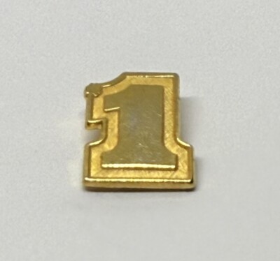 One Number Pin Number 1 #1 One Gold-Tone Logo Imprints 6784 Lapel Pin (P27) | eBay