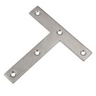 Edelstahl T-Blech Lochplatten Holzverbinder Lochblech Flachverbinder 5-18