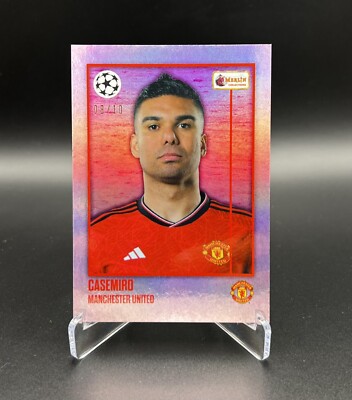 Topps Merlin Heritage 2023/24 - Casemiro Red /10 (COLOUR MATCH) 