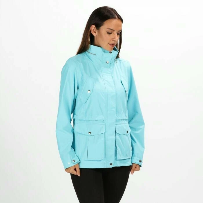Women s Nadalia Lightweight Waterproof Jacket Washed Azure Last Size 10 RRP 90