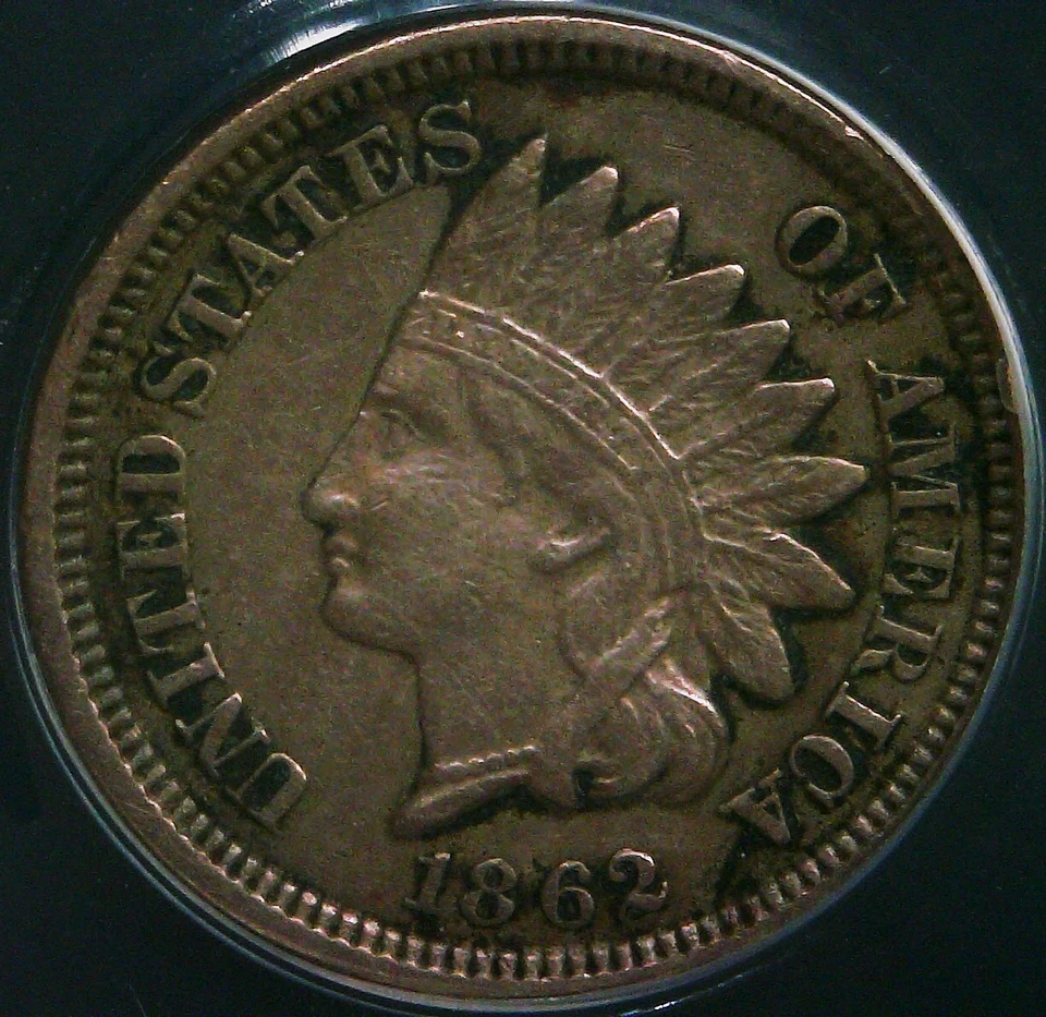1862 Indian Head Cent / Penny - DDR FS-801 S-6 - ANACS VF20 Details - RARE! - Image 3 of 4