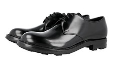 PRADA Leather Winter Sole Derby Dress Shoes Welt Sewn Black NEW -  US 10 EU 43