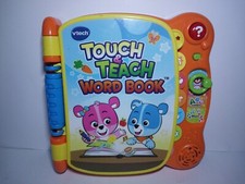 Vtech Touch and Teach Interactive Educational Baby Toddler Word Book Toy Tested