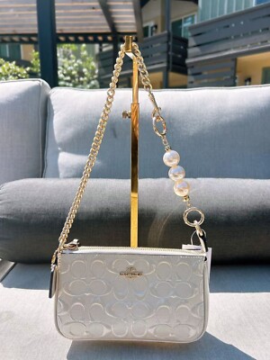 NWT Coach Nolita 19 In Signature Leather CU000 plus extended pearl