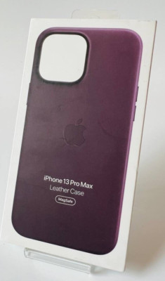 Apple iPhone 13 Pro Max Leder Hülle Case MagSafe MM1M3ZM/A Lila Dunkelkirsch