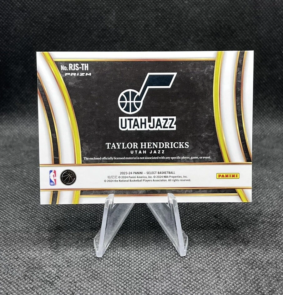 Taylor Hendricks #RJS-TH Silver Prizm Rookie Patch 2023-24 Select Basketball RC - Image 2 of 2