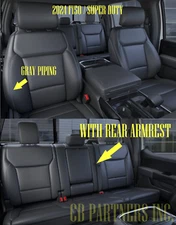 NEW TAKEOFF FORD F150 LARIAT LEATHER SEAT UPHOLSTERY GRAY PIPE 2024 2025