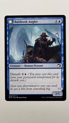 MTG Innistrad Midnight Baithook Angler Hook-Haunt Drifter 042/277