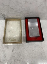 VTG | Scripto Starburst Butane Lighter With Box And Manual - Silver