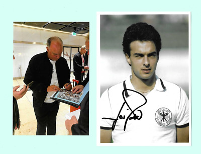 Hansi Müller DFB EM 80 persönlich gesammelt Foto 13x18 original Autogramm +Foto