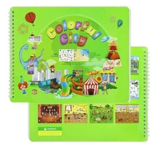 Animal Habitats Sticker Book for Kids, 700+ Reusable Colorful City Sticker, 12 S