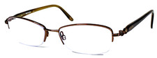 Marco de gafas REVLON RV580 Espresso marrón medio sin montura 52-17-130