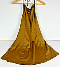 Urban Outfitters Women's Shae Halter Slip Dress Brown Women’s NWT