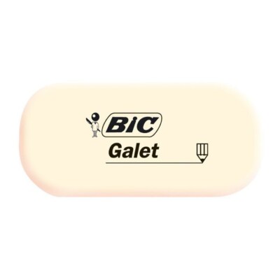 Radierer Radiergummi BIC Galet weiß synthetischer Kautschuk 28 x 13 x 58 mm