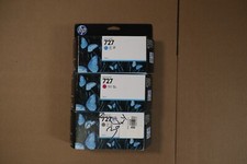 3 OEM HP 727 Designjet T920,T1500 C,M,G Inks B3P19A,B3P20A,B3P24A 130ml