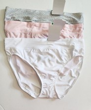 3 Warner's No Pinching No Problems Hi Cut Brief Multi 5138J Sz 7/L - NWT