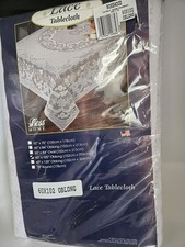 Best White Lace Tablecloth 60x102 New