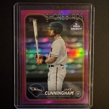 Jake Cunningham 2024 Topps Pro Debut  #PD-14 Fuchsia Foil /199 (RC)