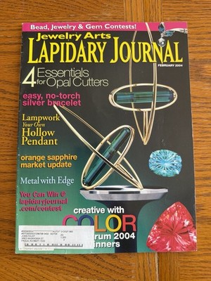 Vintage Lapidary Journal Jewelry Art February 2004 Magazine Book