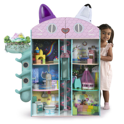 Gabbys Dollhouse Purrfect Playhouse By Delta Children Features Sounds Light Up
