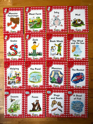 JOLLY PHONICS Readers Level 1 RED Lot of 16 LEARN to READ BOOKS - Sara Wernham