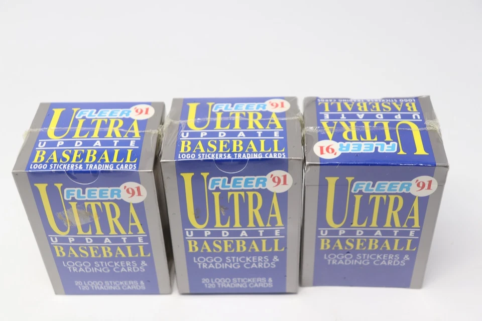 Lot of 3 1991 Fleer Ultra Update MLB Baseball Factory Sealed Set Jeff Bagwell RC - Image 2 of 4