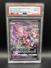 Mewtwo Gx Sm196 PSA 10 Detective Pikachu Carta Pokemon Classificata Promo