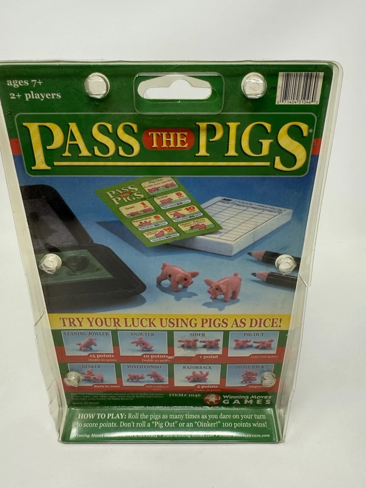 NOS/Vintage 2000 Pass The Pigs Classic Party Game Winning Moves Games - Image 4 of 4