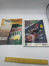 1990 mello yellow 500 program Souvenir Magazine Charlotte  Vtg Advertising