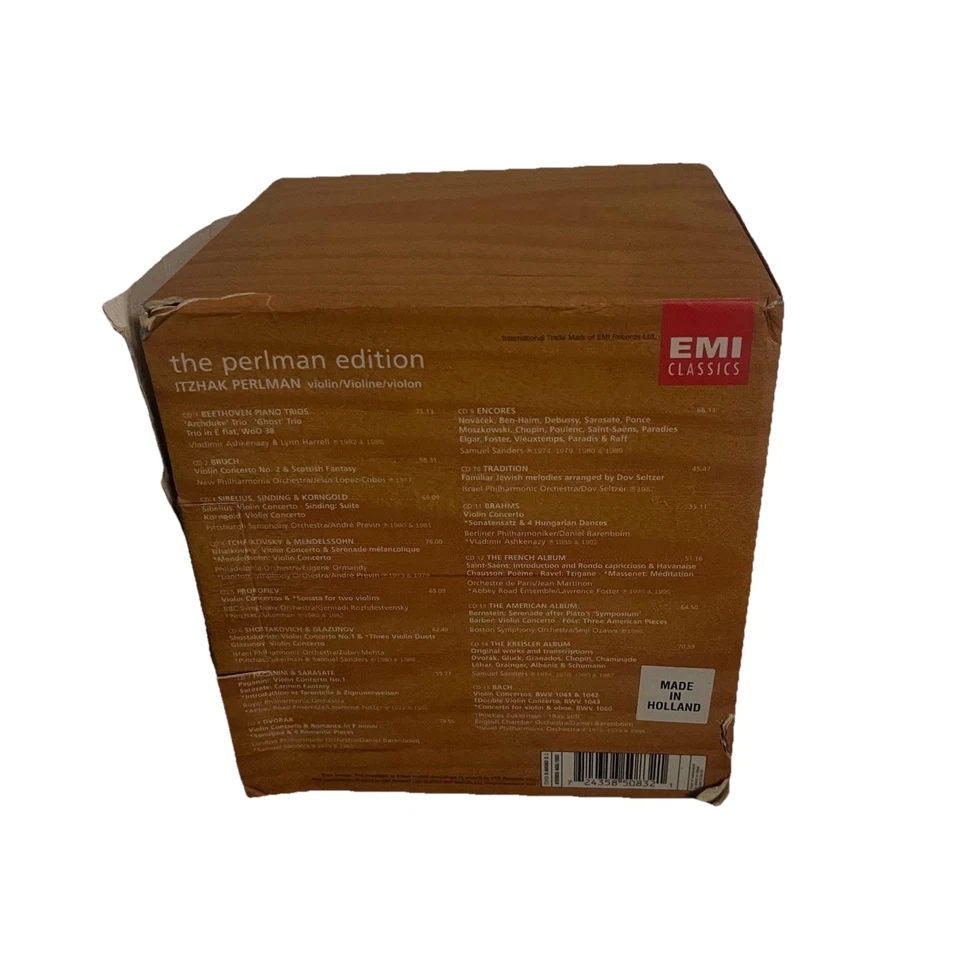 Perlman Edition by Itzhak Perlman (CD, 2004)Open Box Missing One Cd Sealed READ - Image 3 of 4