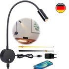 Leselampe Wandmontage LED Bett Leseleuchte 3W Bettleuchte Schwanenhals Lampe