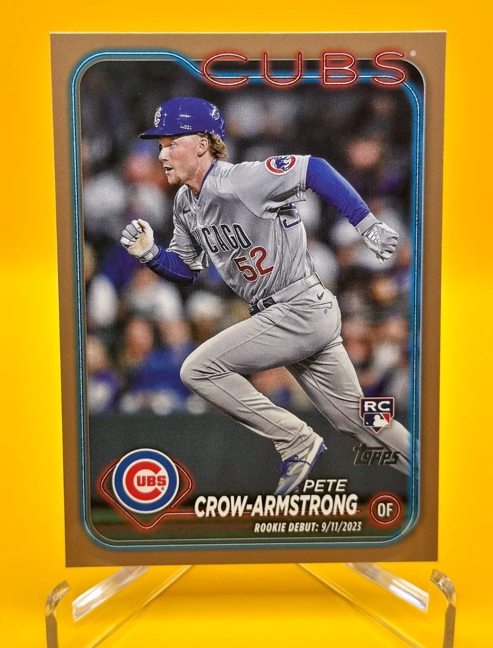 Pete Crow-Armstrong 2024 Topps Update Gold Border #US91 Rookie RC Cubs #/2024🔥