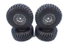 4 New Traxxas Mini Slash 4x4 Bf Goodrich Mud Terrain Tires And Grey Wheels 12mm