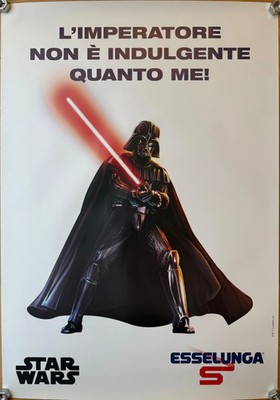 Esselunga Darth Vader Vintage Poster 50x70 Offer