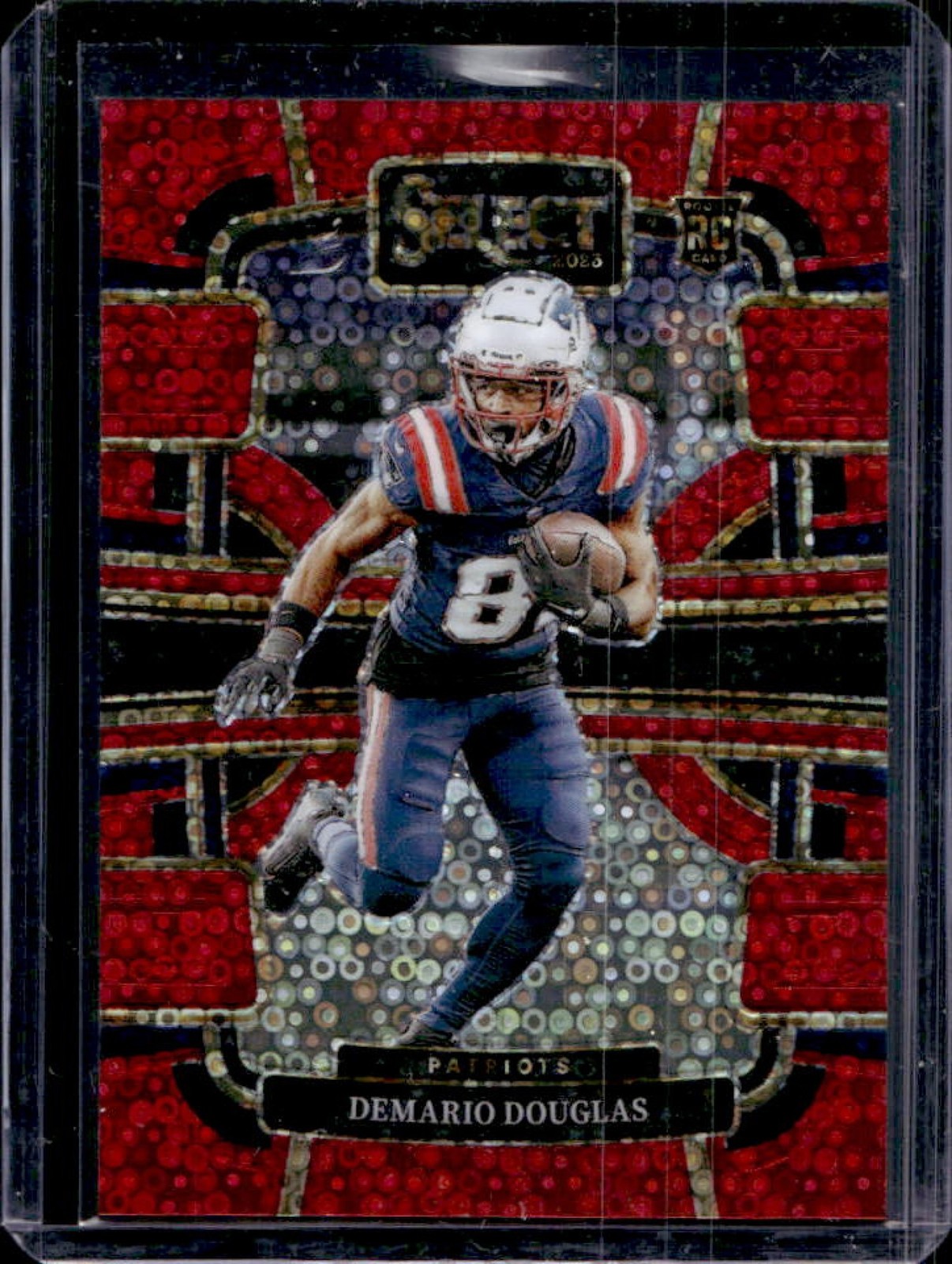 2023 Select Demario Douglas RC Disco Red Prizms Concourse #/49 Patriots