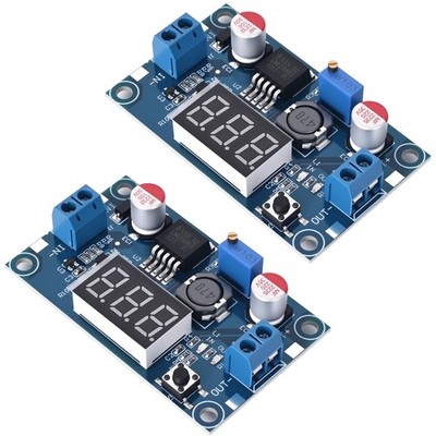 DC-DC Buck Converter Adjustable Voltage Regulator 4-40V 1.25-37V LED Pack of 2 