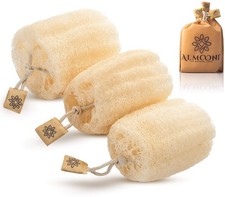 Egyptian Loofah Exfoliating Body Scrubber, Natural Real Egyptian Shower Loofa...