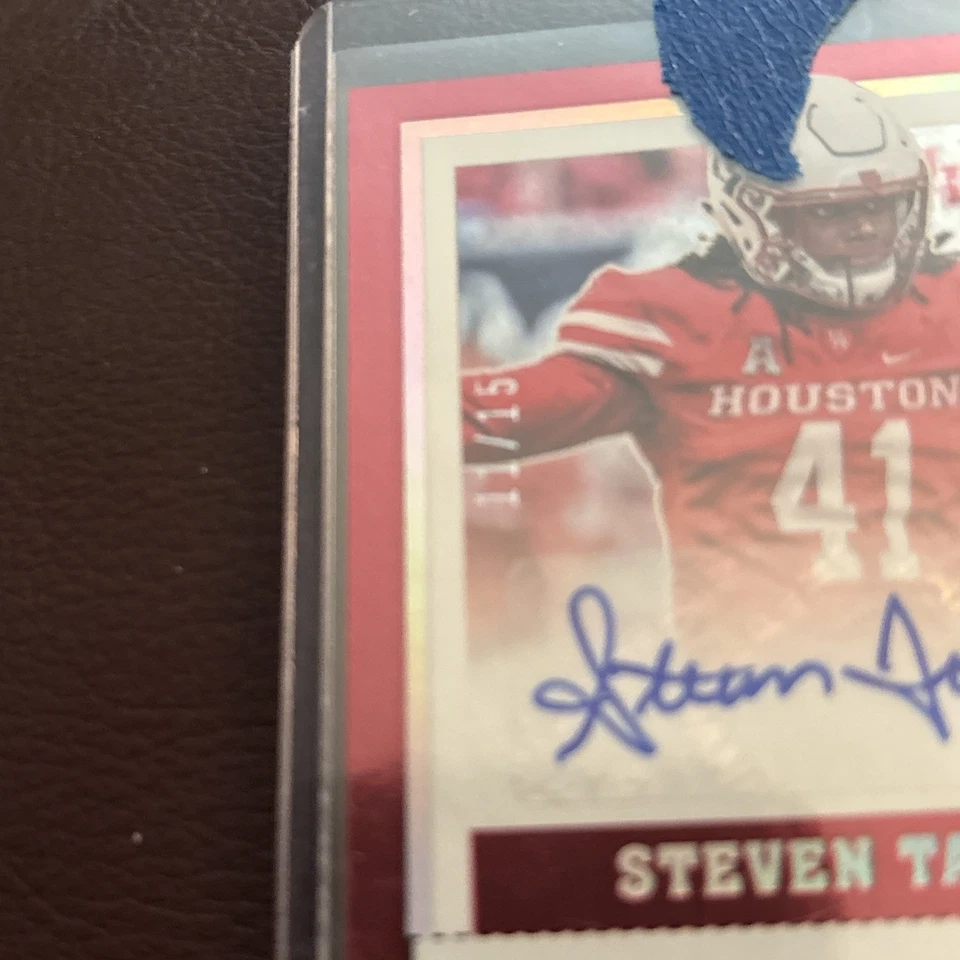 2017 Panini Contenders Draft Picks College Ticket Steven Taylor #249 (AU /15 🔥 - Image 2 of 3