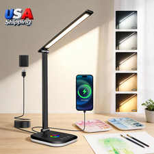 LED Desk Lamp for Office Home, 800 Lumen Bright Puzzle Light, 10 -100 Dimmable