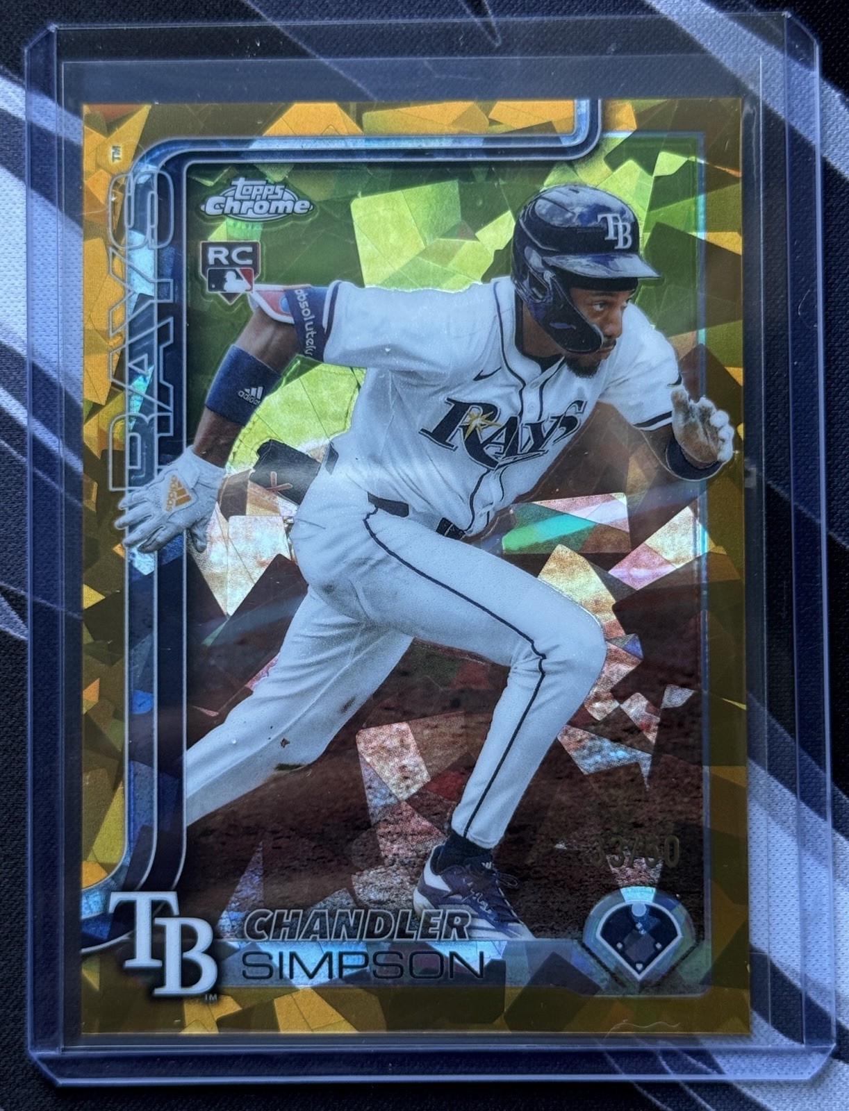 2025 Topps Chrome Update Chandler Simpson Gold /50 #USC179 Rays RC