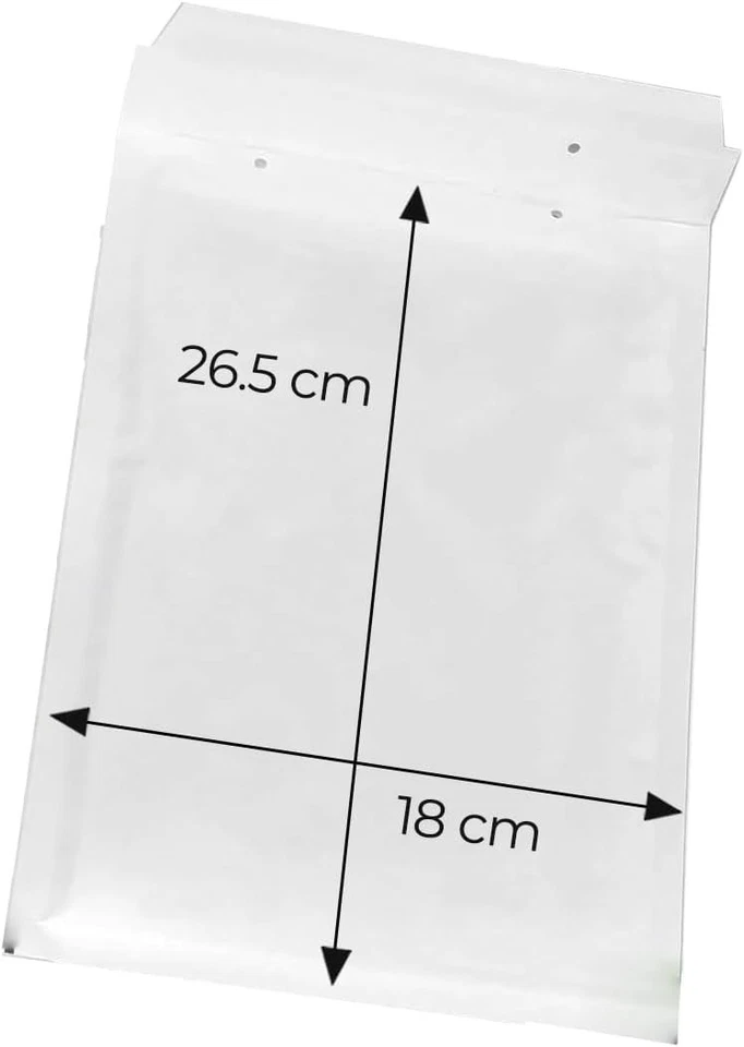 Enveloppe à bulles pour expedition D/4 20 x 27,5cm 180 x 265 mm blanche - Photo 4/4