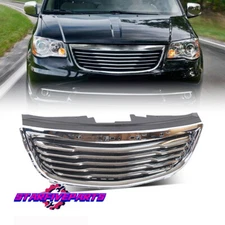 Fits 2011-2016 Chrysler Town & Country Front  Grille Chrome CH1200350 68100692AB
