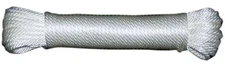T.W Evans Cordage 44-043 1/8-Inch Solid Braid Nylon Rope 50-Feet Hank White
