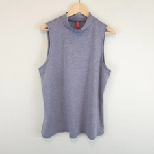 Ruby Ribbon Women's Mock Neck Sleeveless Shell Top Polyester Spandex Size XXL